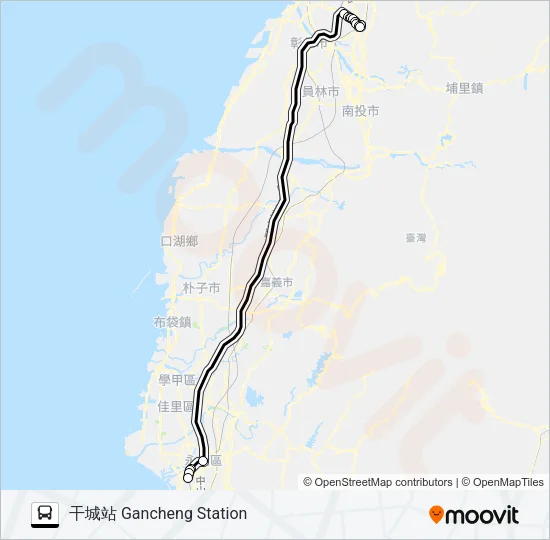 1871 Bus Line Map