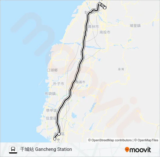 1871 Bus Line Map