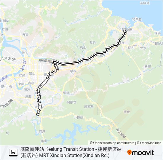 1551 bus Line Map