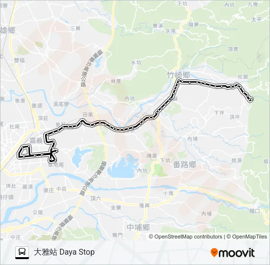 7312A Bus Line Map