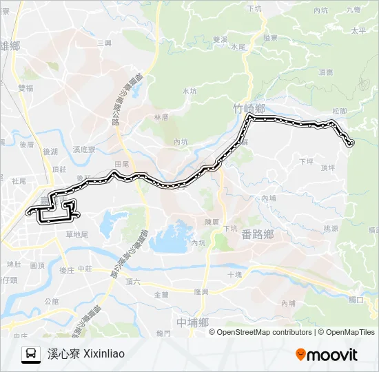7312A Bus Line Map