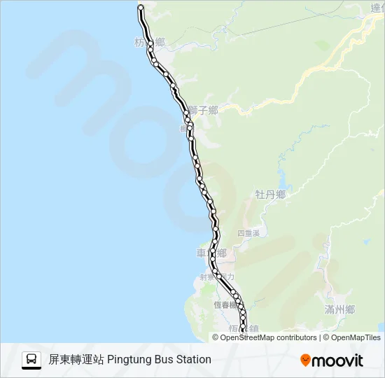 1773 Bus Line Map