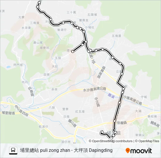 6650A Bus Line Map