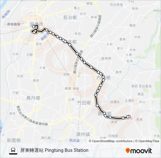 8236A Bus Line Map