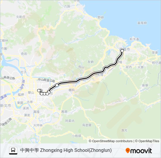 1800 bus Line Map