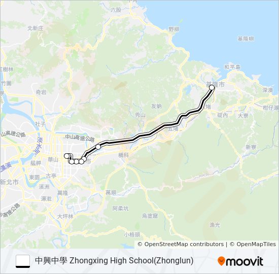 1800 bus Line Map