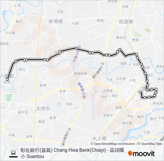 7217B Bus Line Map