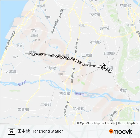 6709 Bus Line Map