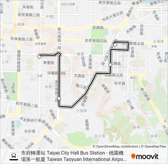1960 Route: Schedules, Stops & Maps - 桃園機場第一航廈 Taiwan Taoyuan ...