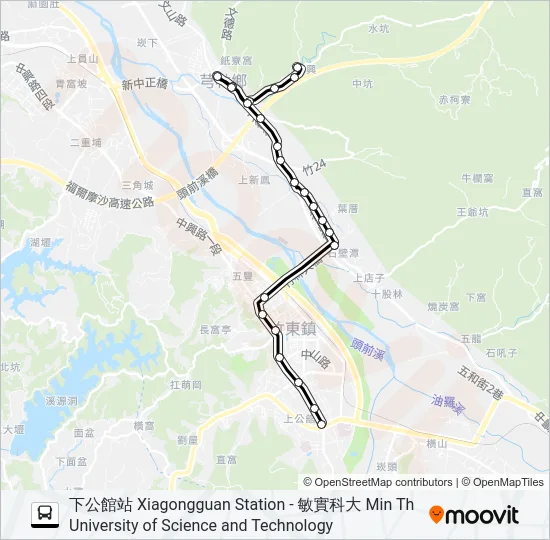 5633A Bus Line Map