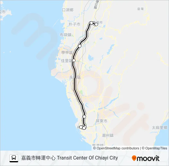 7502 Bus Line Map
