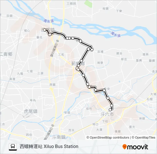 7132 Bus Line Map