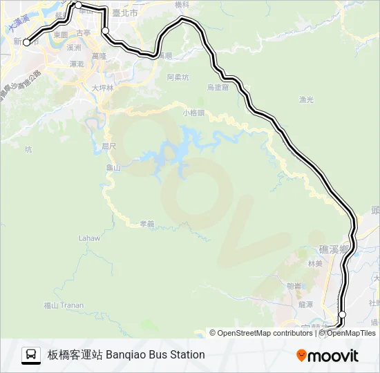 1916 Bus Line Map