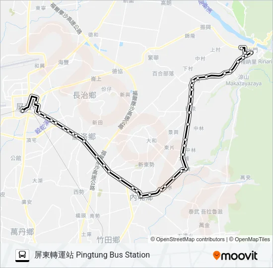 8232A Bus Line Map
