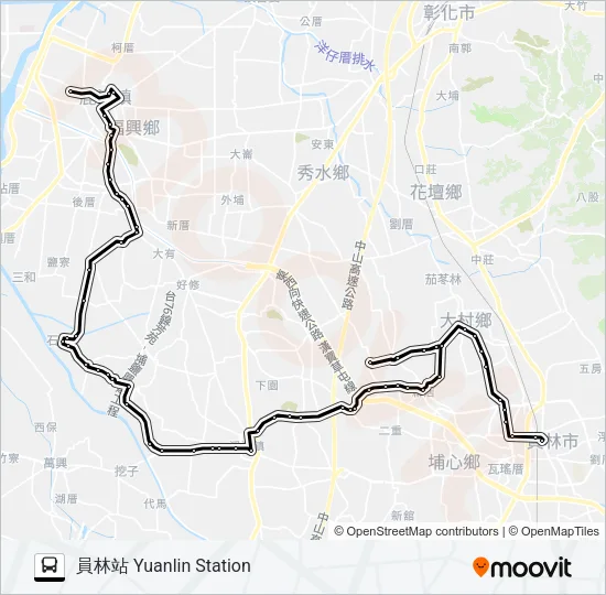6704A Bus Line Map