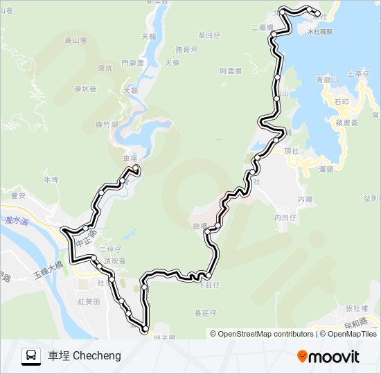 6671 bus Line Map