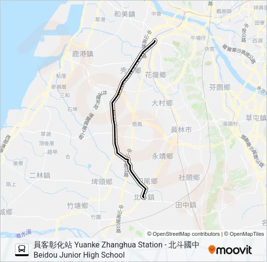 巴士6716的線路圖