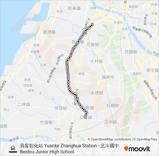 6716 Bus Line Map