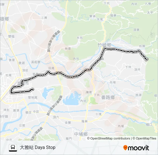 7312 Bus Line Map