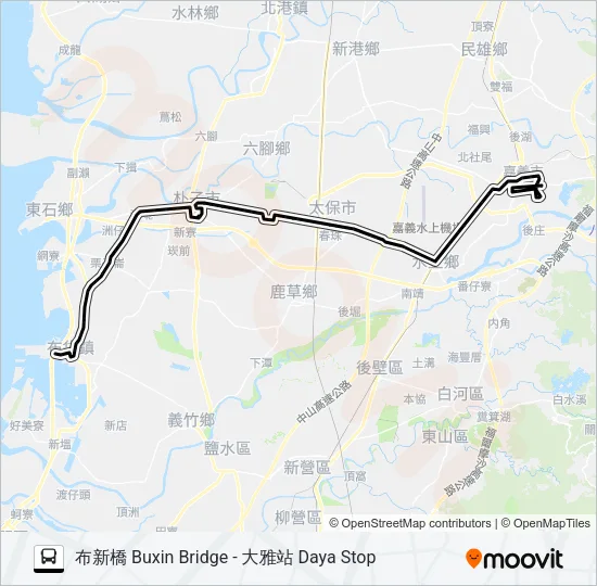 7327P Bus Line Map
