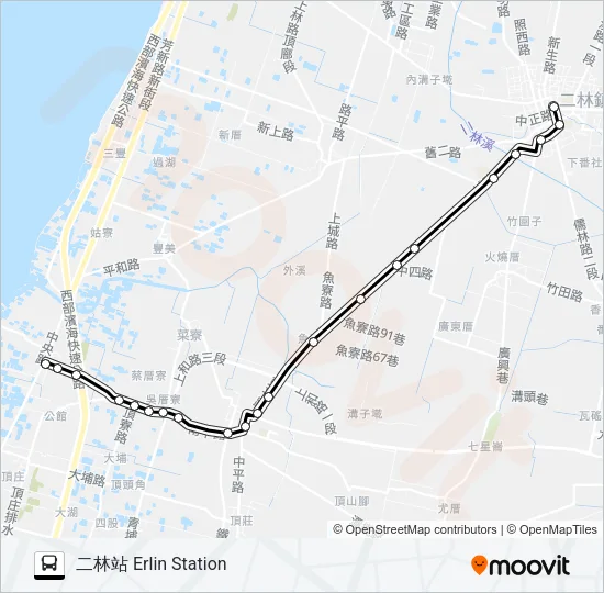 6712 Bus Line Map