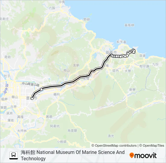 2088A Bus Line Map