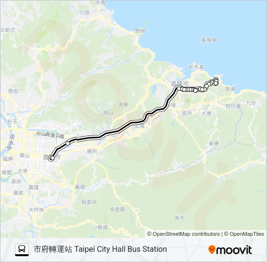 2088A Bus Line Map