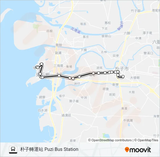 7233 Bus Line Map