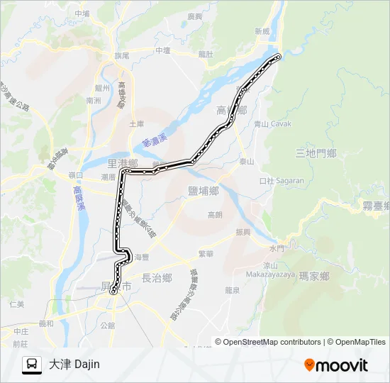 8218 Bus Line Map