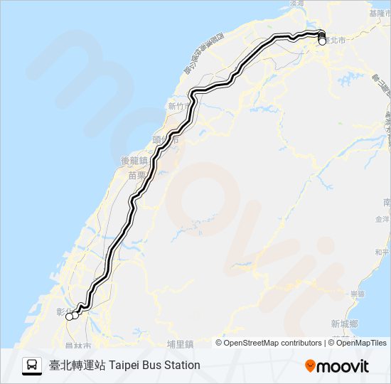 1828 bus Line Map