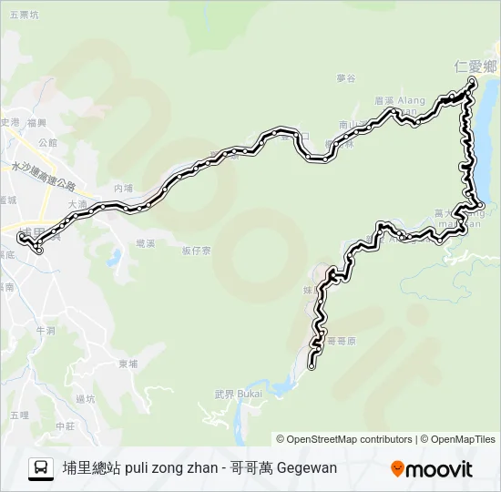 6663 Bus Line Map