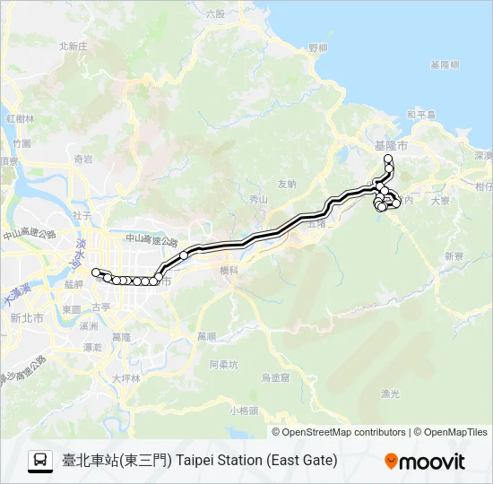 1813F Bus Line Map