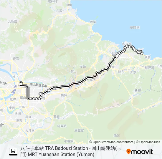 1579A Bus Line Map