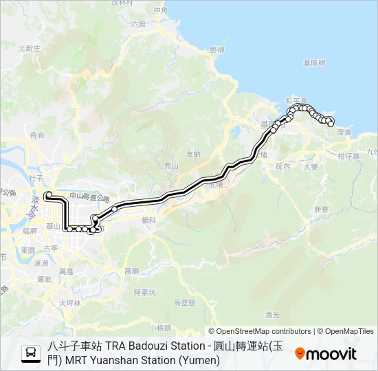 1579A Bus Line Map