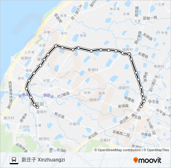 5611 bus Line Map