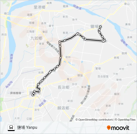 8223B Bus Line Map