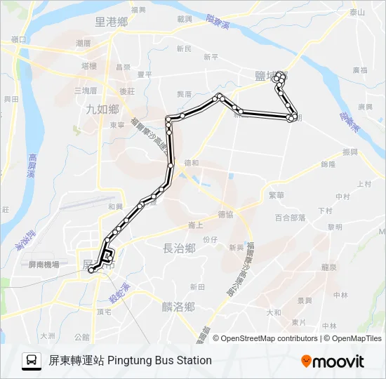 8223B Bus Line Map