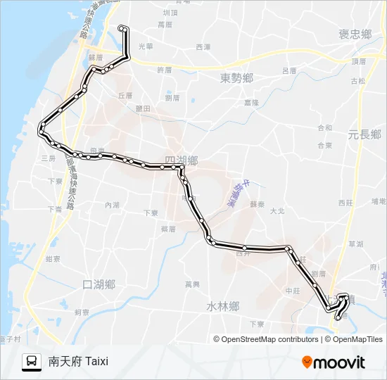 7221A Bus Line Map