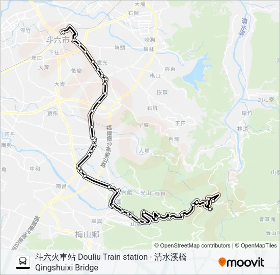 7121 Bus Line Map