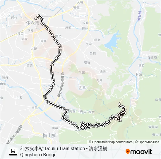 7121 Bus Line Map