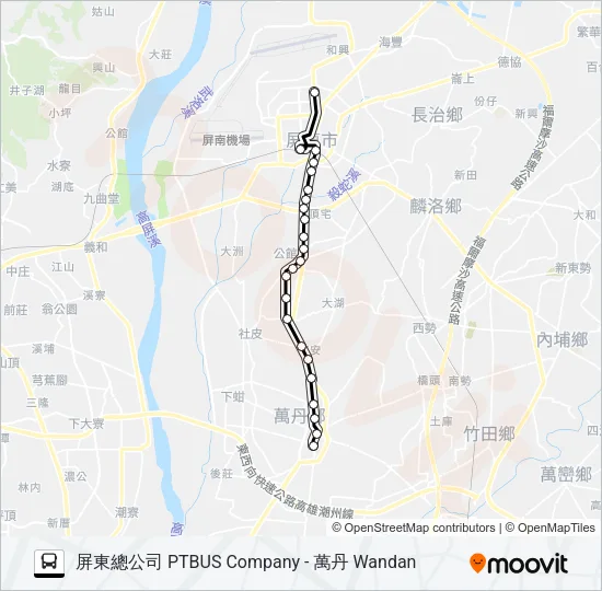 8201A Bus Line Map