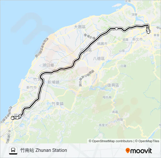 1823A Bus Line Map