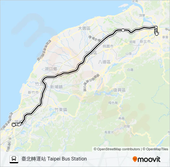 1823A Bus Line Map