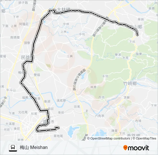 7304 Bus Line Map