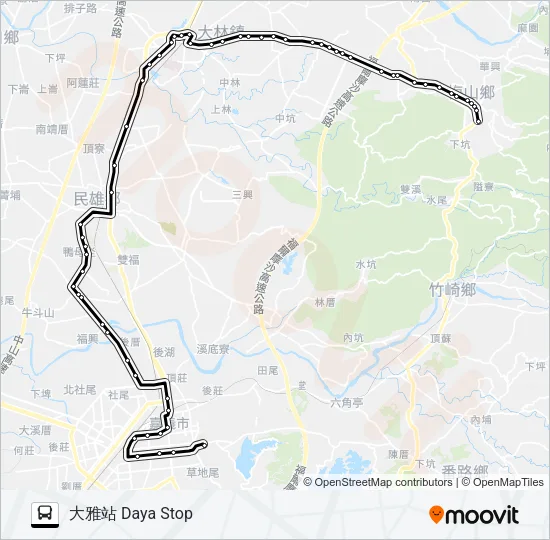 7304 Bus Line Map