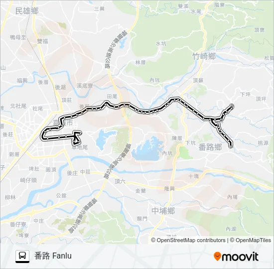 7319A Bus Line Map