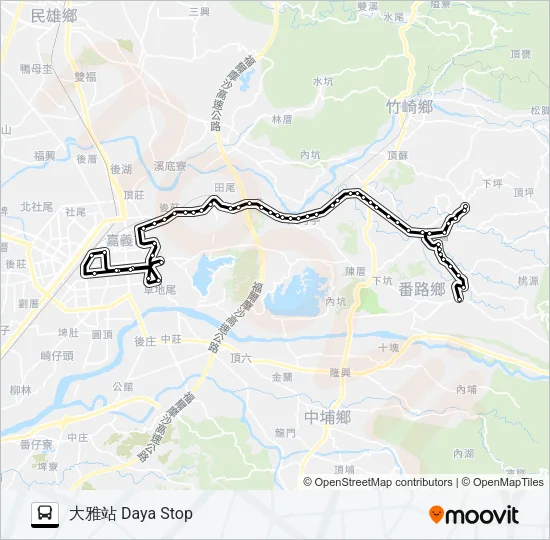 7319A Bus Line Map