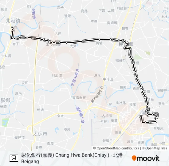 7202B Bus Line Map