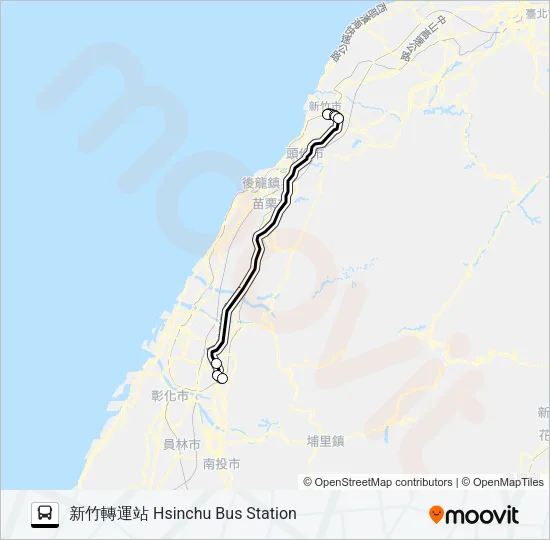 1866B Bus Line Map