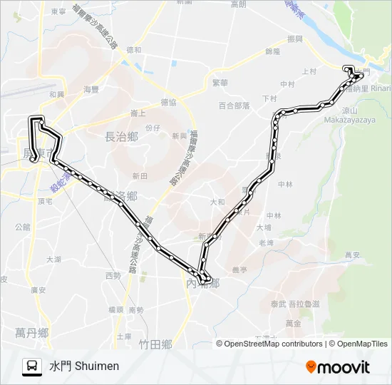 8231A Bus Line Map